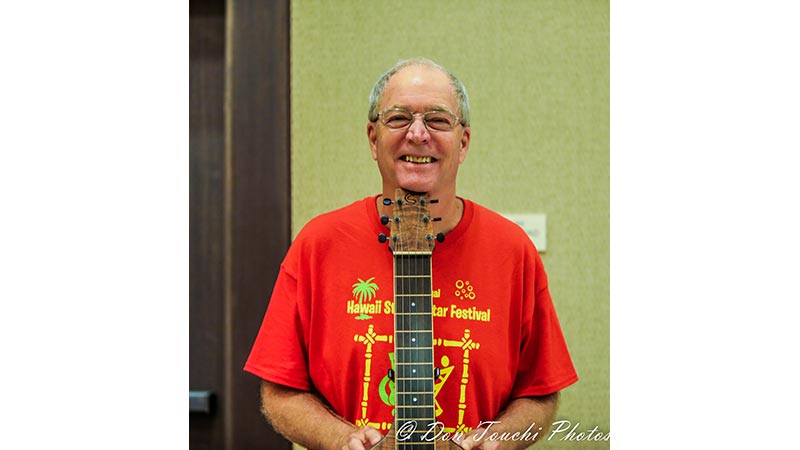 Chris at the 2019 Hawai&lsquo;i Island Steel Guitar Experience
