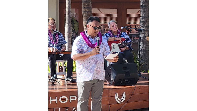 Monte at the 2024 Maui Steel Guitar Festival